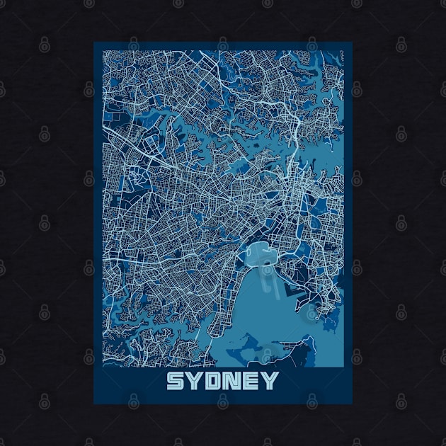 Sydney - Australia Peace City Map by tienstencil